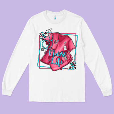 Nurse Life Olivia Long Sleeve Tee Designed By Oliviacreatesart