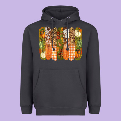 Fall Brushstrokes Heavyweight Hoodie Designed By Barkaloodesign