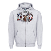 Heather Grey best dad ever Zipper Hoodie - SublimationCraftShop