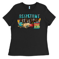 Black assistant principal Ladies Tee - NancyCooperArtShop
