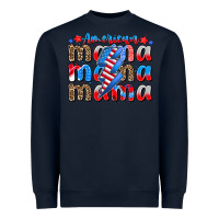Navy american mama Heavyweight Sweatshirt - CowhideDigitalArt