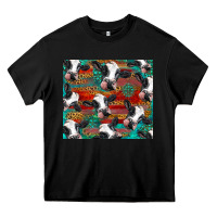 Black holstein cows with gemstone Heavy Core Tee - BarkalooDesign