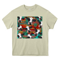 Mossy holstein cows with gemstone Heavy Core Tee - BarkalooDesign