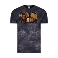 Cloud Black melanin with leopard Vintage Tee - CowGirlArtShop