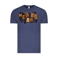 Vintage Denim melanin with leopard Vintage Tee - CowGirlArtShop