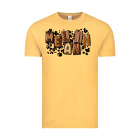 Vintage Mustard melanin with leopard Vintage Tee - CowGirlArtShop