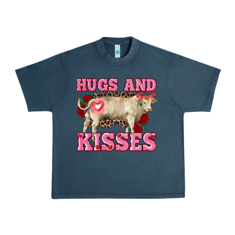 Hugs And Kisses Charolais Bull Urban Heavy Tee by RanaPortraitStore | Teevron