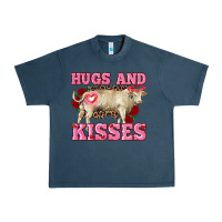 Midnight Navy hugs and kisses charolais bull Urban Heavy Tee - RanaPortraitStore