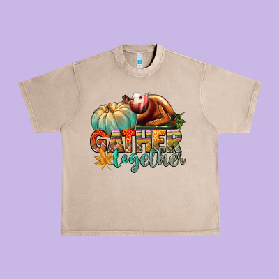 Gather Together Urban Heavy Tee Designed By Cowgirlartshop
