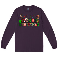 Plum merry christmas Long Sleeve Tee - OliviaCreatesArt