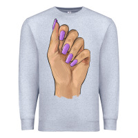 Heather Grey nail Premium Sweatshirt - BarkalooDesign