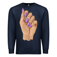 Navy nail Premium Sweatshirt - BarkalooDesign