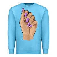 Ocean Blue nail Premium Sweatshirt - BarkalooDesign