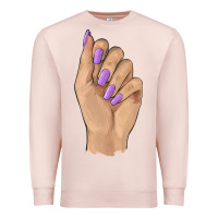 Pale Pink nail Premium Sweatshirt - BarkalooDesign