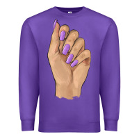 Purple nail Premium Sweatshirt - BarkalooDesign