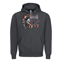 Smoke god bless the usa Zipper Hoodie - SublimationCraftShop