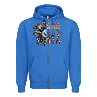 True Royal god bless the usa Zipper Hoodie - SublimationCraftShop