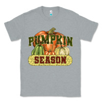 Heather Grey Pumpkin season Classic Tee - NancyCooperArtShop