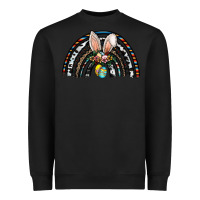 Black easter rainbow Heavyweight Sweatshirt - CowhideDigitalArt