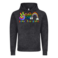 Vintage Black Peace love pride Vintage Hoodie - CowGirlArtShop