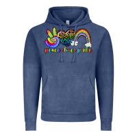 Vintage Denim Peace love pride Vintage Hoodie - CowGirlArtShop