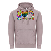 Vintage Zinc Peace love pride Vintage Hoodie - CowGirlArtShop