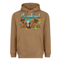 Toasted Coconut thankful mama cow Heavyweight Hoodie - BarkalooDesign