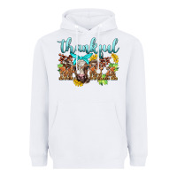 White thankful mama cow Heavyweight Hoodie - BarkalooDesign