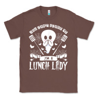 Chestnut lunch lady halloween ghost cafeteria worker all hallows' eve t shirt Classic Tee - trangStudio