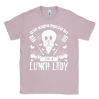 Lilac lunch lady halloween ghost cafeteria worker all hallows' eve t shirt Classic Tee - trangStudio