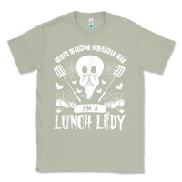 Matcha lunch lady halloween ghost cafeteria worker all hallows' eve t shirt Classic Tee - trangStudio