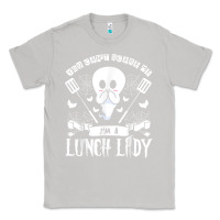 Moon Dust lunch lady halloween ghost cafeteria worker all hallows' eve t shirt Classic Tee - trangStudio