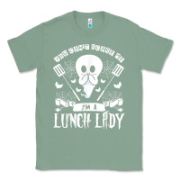 Sage lunch lady halloween ghost cafeteria worker all hallows' eve t shirt Classic Tee - trangStudio
