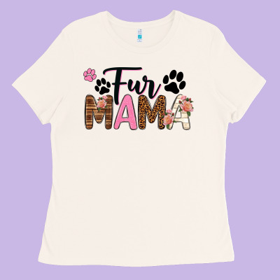 Fur Mama Ladies Tee Designed By Texasbilliewilder