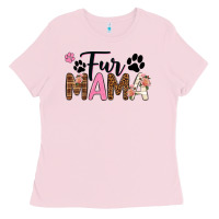 Bubblegum Pink fur mama Ladies Tee - texasbilliewilder