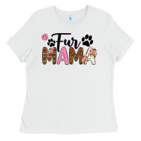 White fur mama Ladies Tee - texasbilliewilder