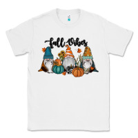 White Fall Vibes Gnomes Classic Tee - RanaPortraitStore