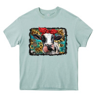 Arona holstein cow with glitter and leopard background Heavy Core Tee - BarkalooDesign