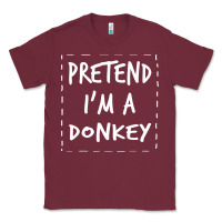 Burgundy pretend i m a donkey halloween costume Classic Tee - trangStudio