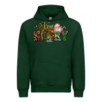 Forest Green true story jesus and mary wıth santa Urban Hoodie - AdoDesignShop