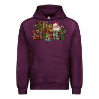 Mauve Wine true story jesus and mary wıth santa Urban Hoodie - AdoDesignShop