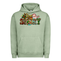 Pigment Oil Green true story jesus and mary wıth santa Urban Hoodie - AdoDesignShop