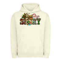Pigment Pistachio true story jesus and mary wıth santa Urban Hoodie - AdoDesignShop