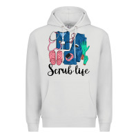 Dove Grey Scrub Life Nurse Premium Hoodie - LillyAllenDesigns