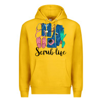 Lemon Scrub Life Nurse Premium Hoodie - LillyAllenDesigns