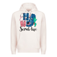 Pale Pink Scrub Life Nurse Premium Hoodie - LillyAllenDesigns