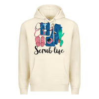 Sandshell Scrub Life Nurse Premium Hoodie - LillyAllenDesigns