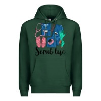 Sports Green Scrub Life Nurse Premium Hoodie - LillyAllenDesigns