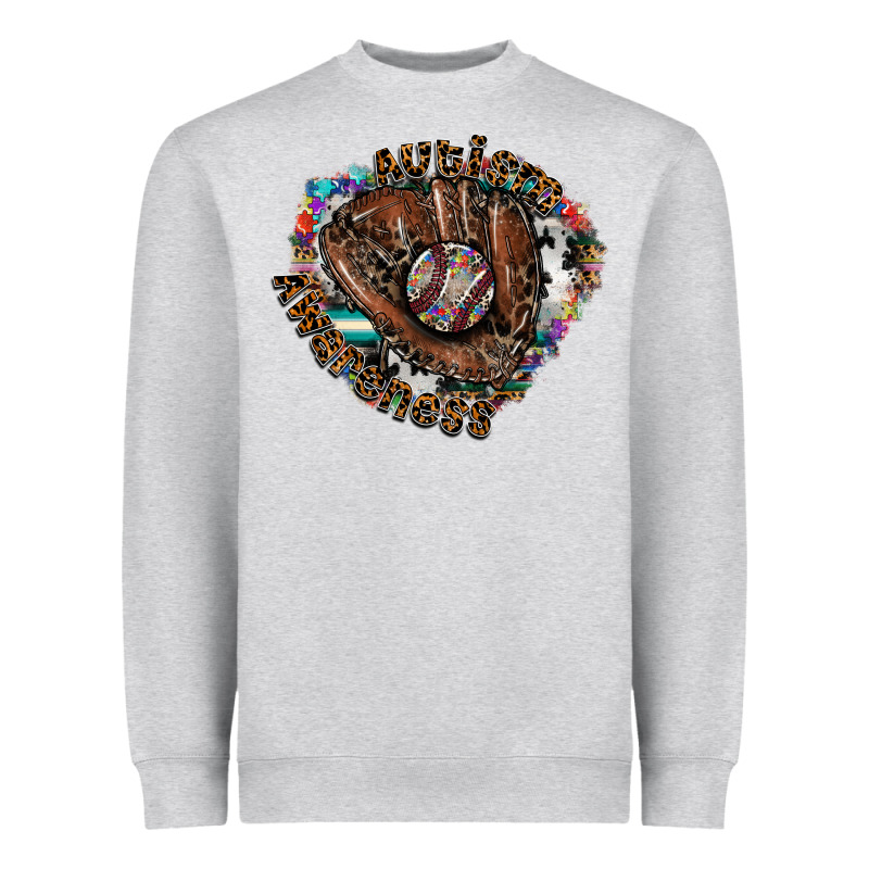 Autism Awareness Baseball Heavyweight Sweatshirt by CowhideDigitalArt | Teevron