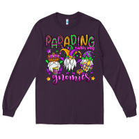 Plum parading with my gnomies Long Sleeve Tee - OliviaCreatesArt